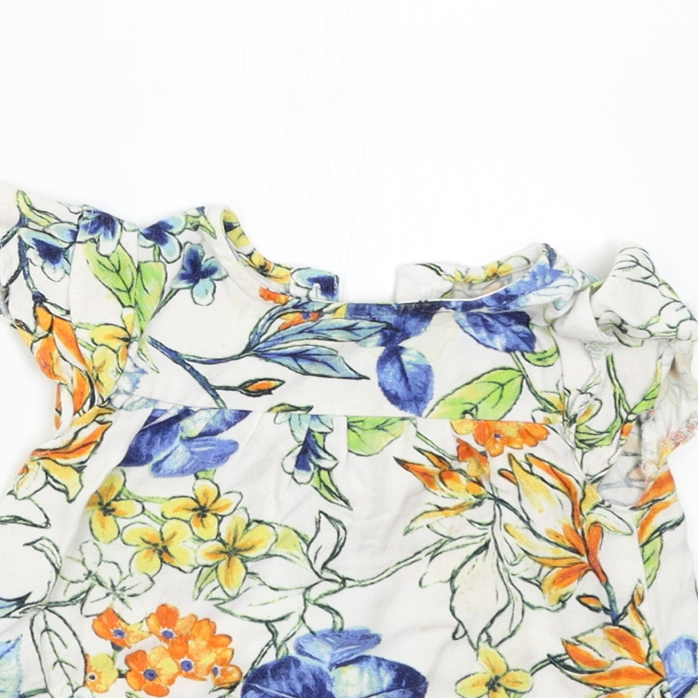 Nutmeg Girls Multicoloured Floral  Basic Blouse Size 18-24 Months
