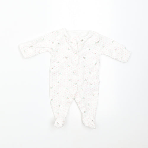 NEXT Baby White Polka Dot  Babygrow One-Piece Size Newborn
