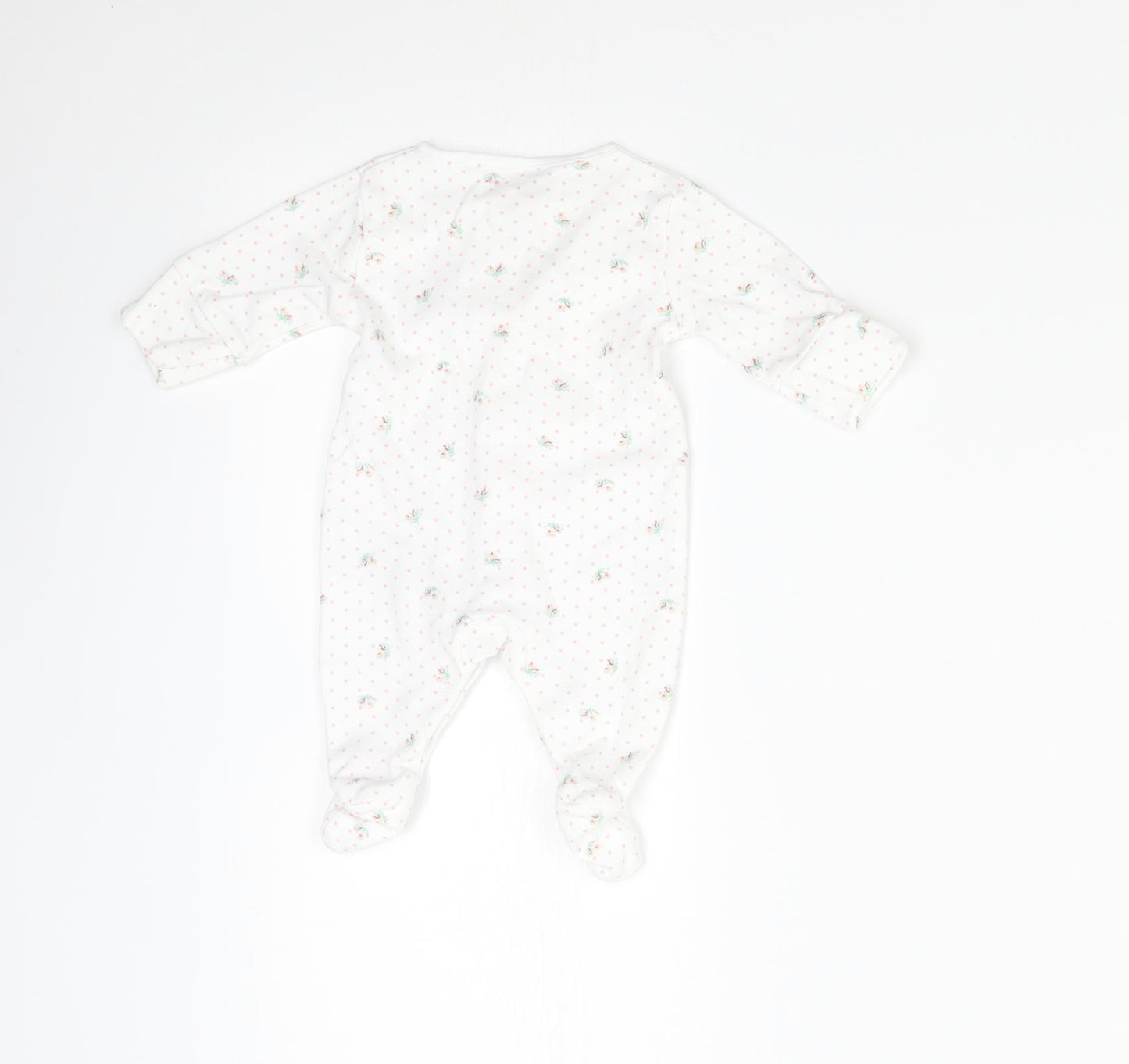 NEXT Baby White Polka Dot  Babygrow One-Piece Size Newborn