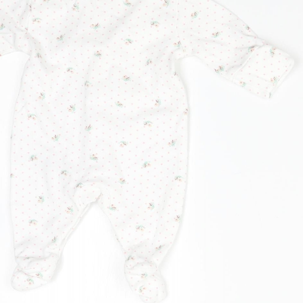 NEXT Baby White Polka Dot  Babygrow One-Piece Size Newborn