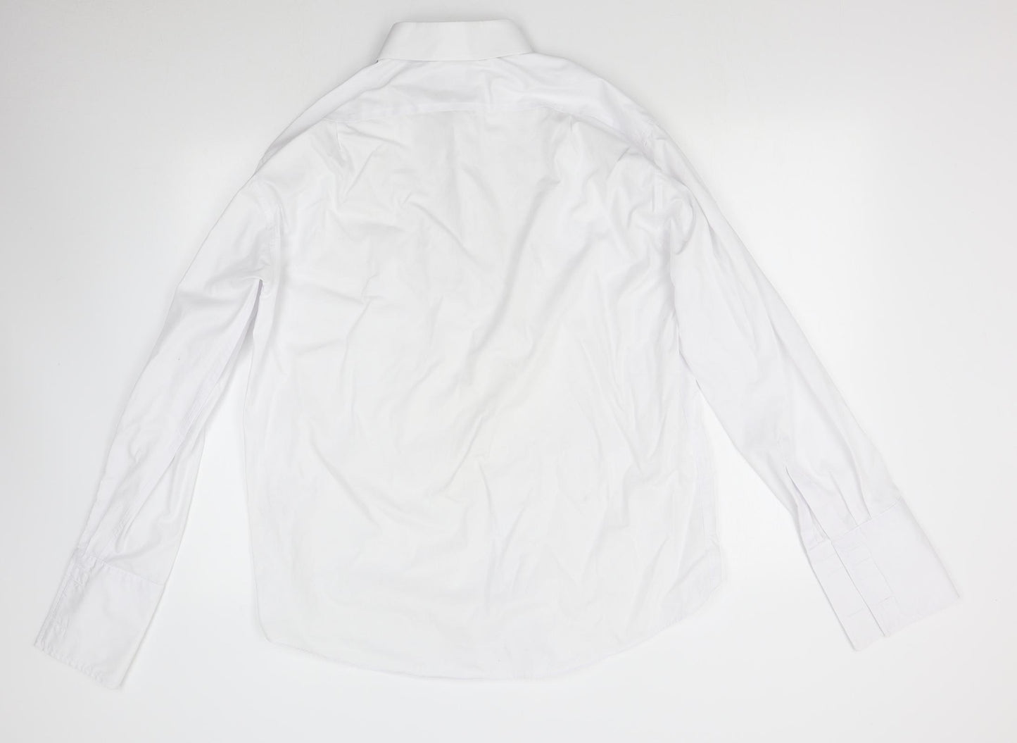 M&S Mens White    Dress Shirt Size 16