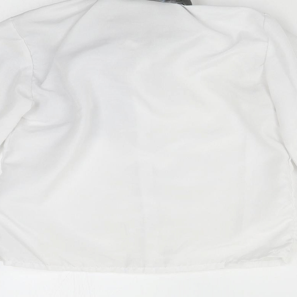 Preworn Boys White   Basic Button-Up Size 4 Years  - With Neck Tie