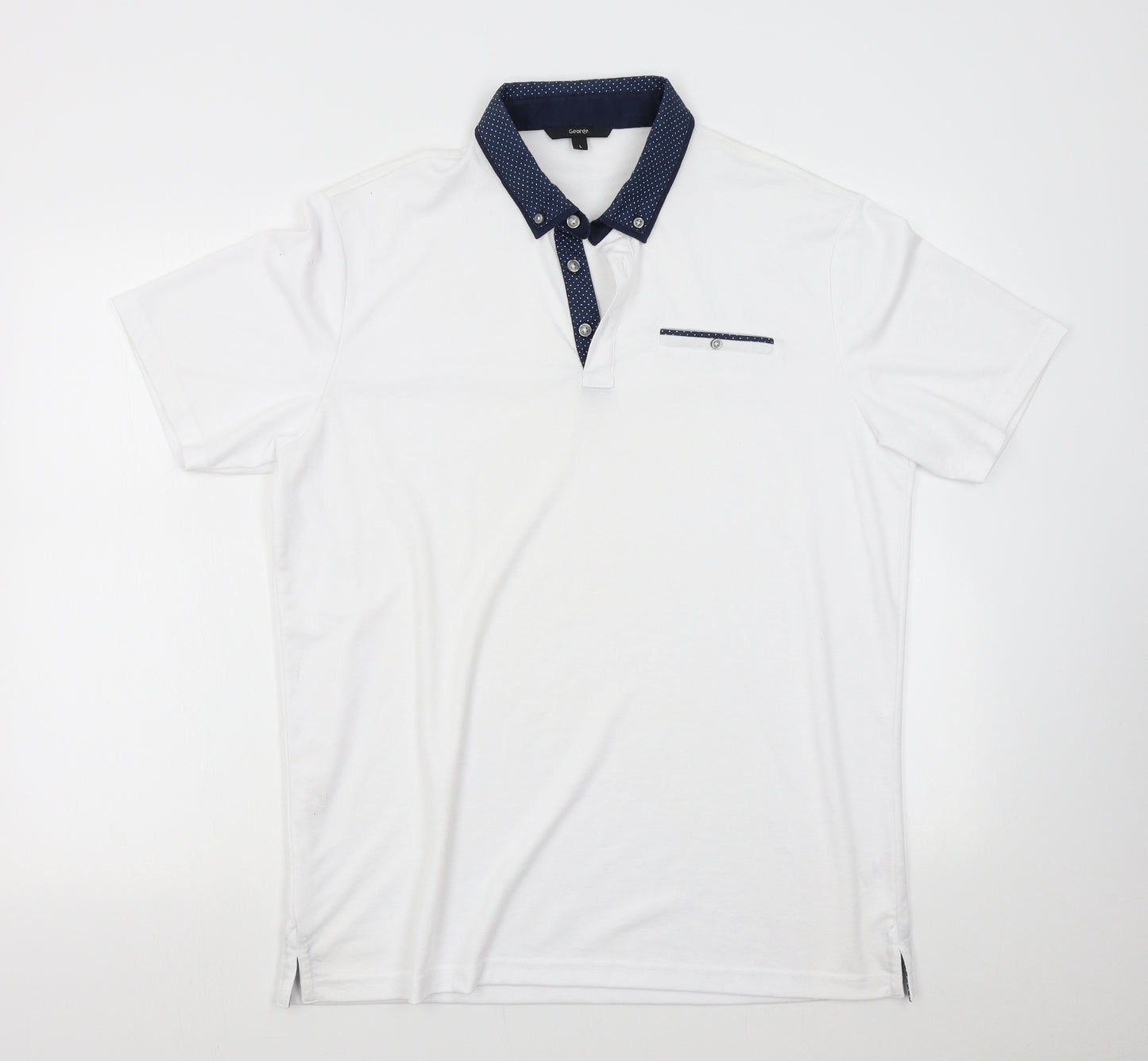 George Mens White    Polo Size 42