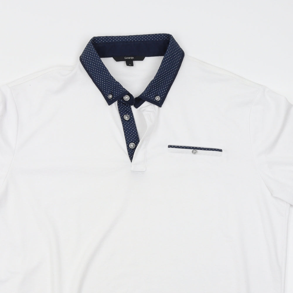 George Mens White    Polo Size 42