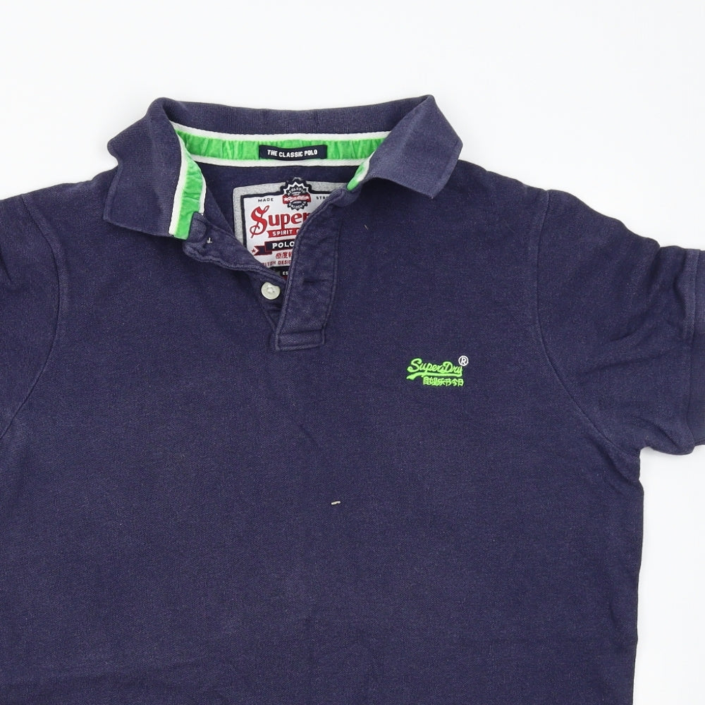 Superdry Mens Blue    Polo Size XL
