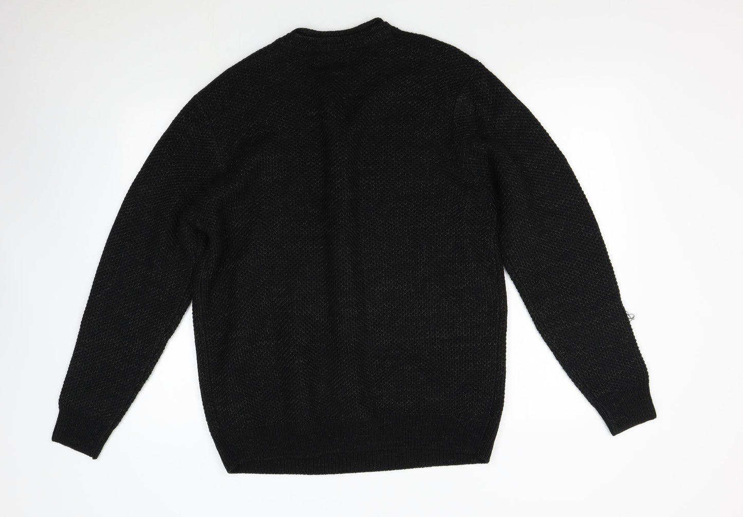 George Mens Black  Knit Pullover Jumper Size L