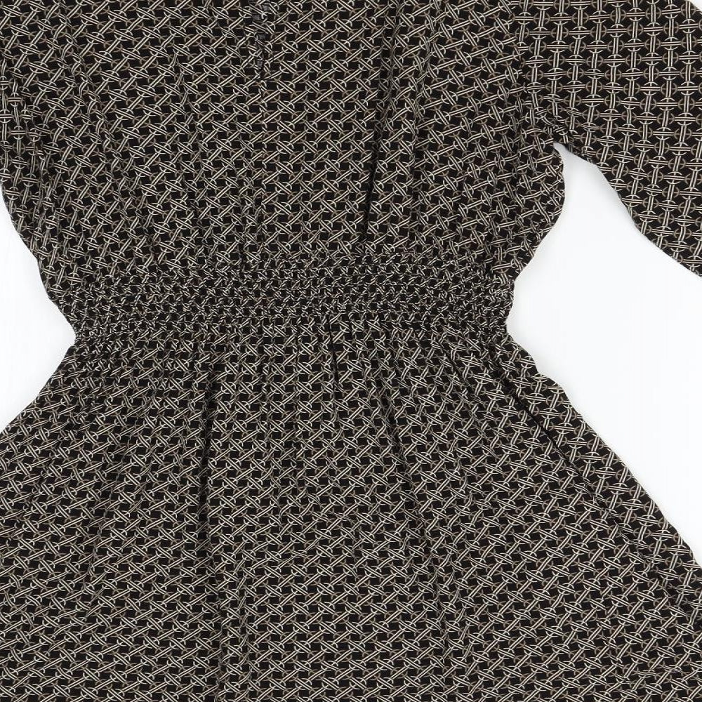 H&M Womens Multicoloured Geometric  Fit & Flare  Size 6