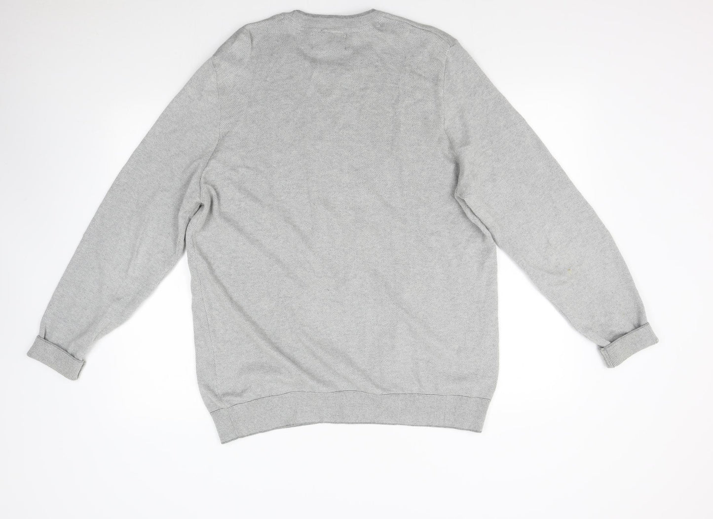 M&S Mens Grey  Knit Pullover Jumper Size XL