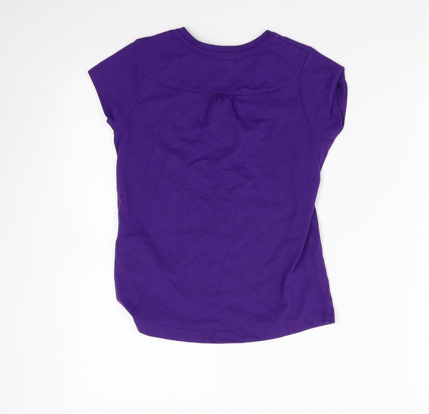 LA Gear Girls Purple   Basic T-Shirt Size 9-10 Years