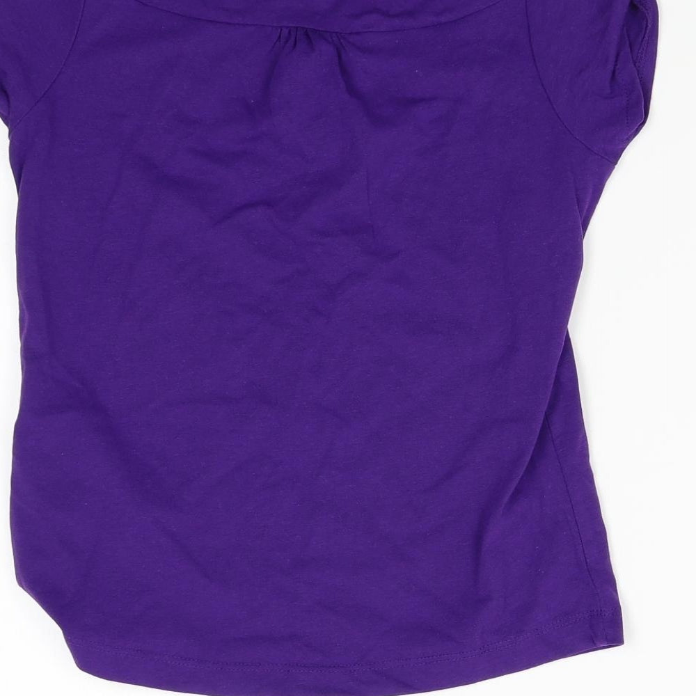 LA Gear Girls Purple   Basic T-Shirt Size 9-10 Years