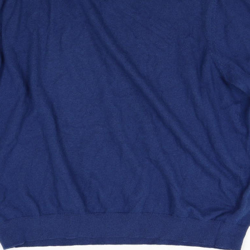 Racing Green Mens Blue  Knit Pullover Jumper Size XL