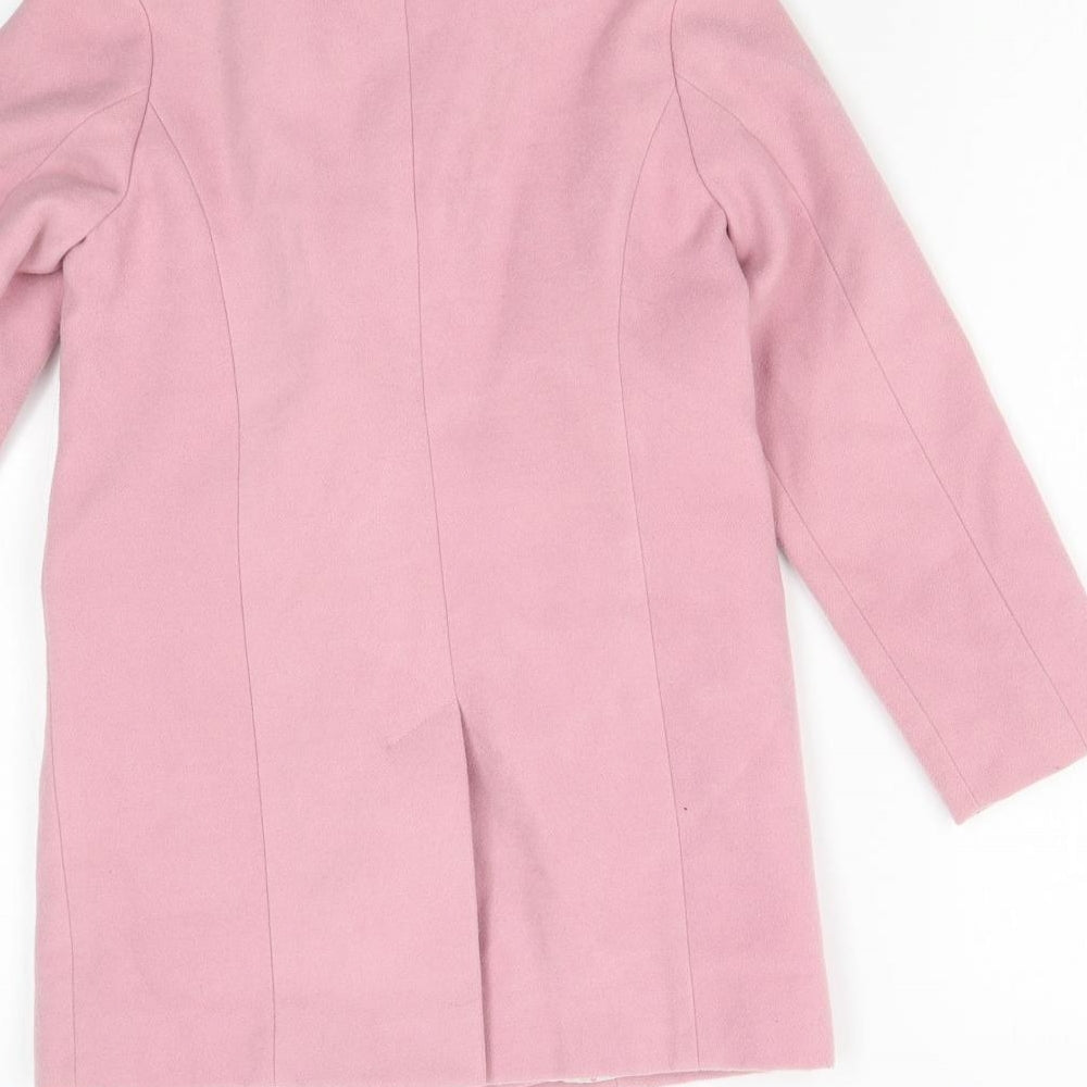 NEXT Girls Pink   Overcoat Coat Size 5-6 Years