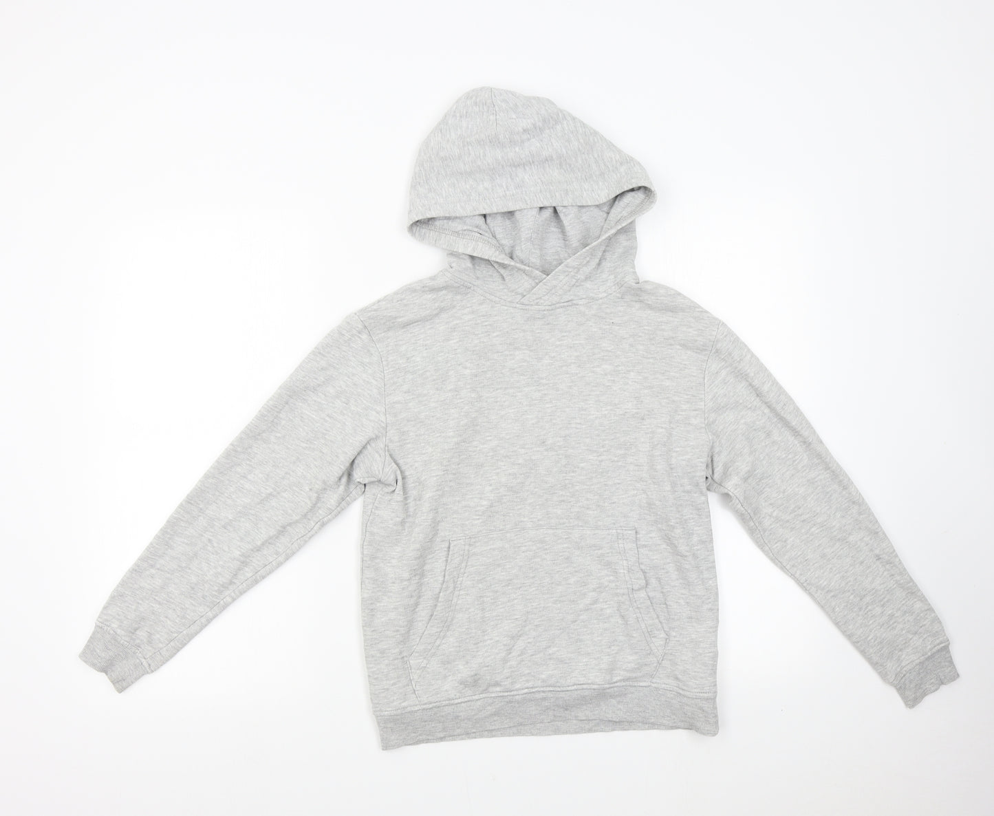 H&M Girls Grey   Pullover Hoodie Size 10-11 Years