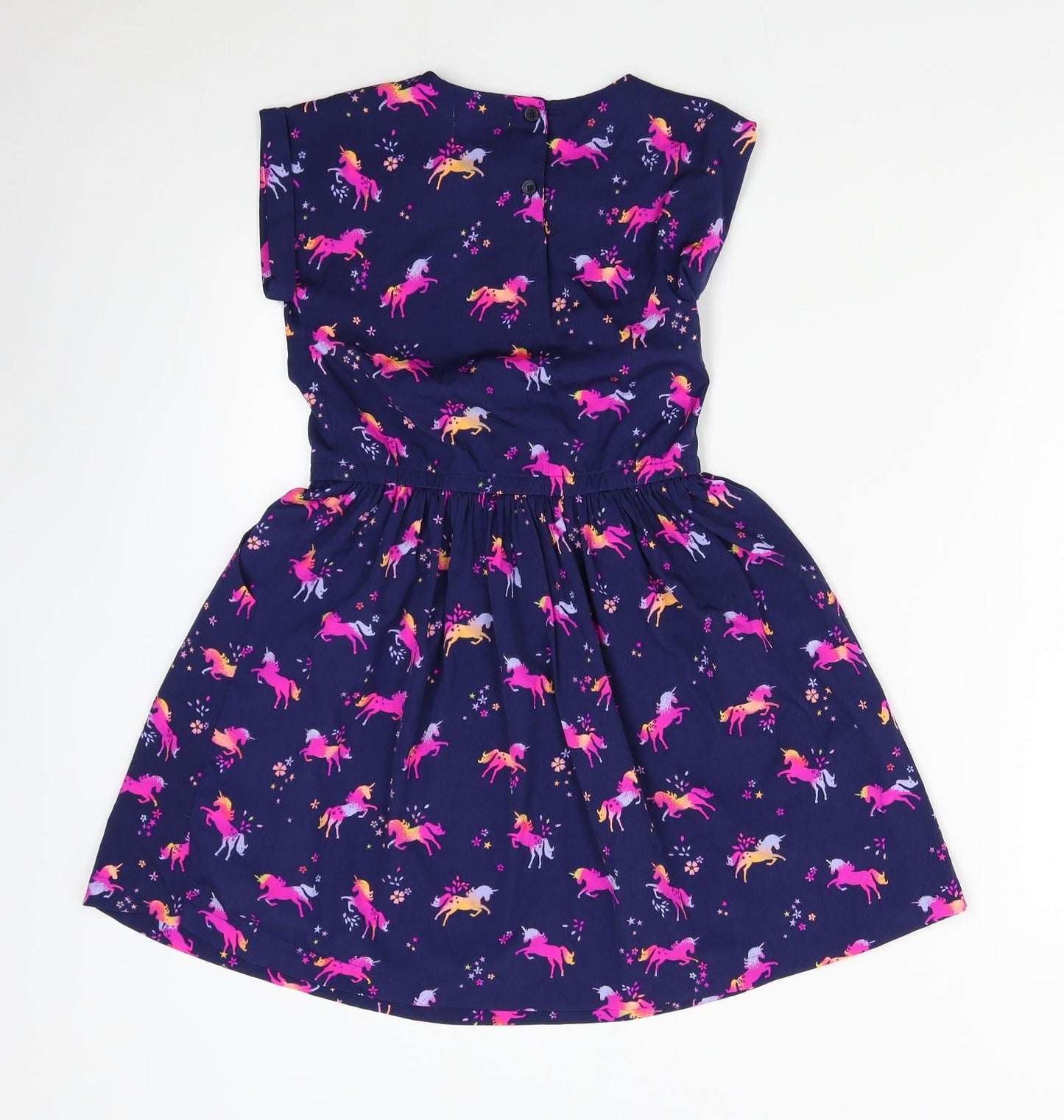 Blue Zoo Girls Blue   Fit & Flare  Size 9 Years  - unicorns