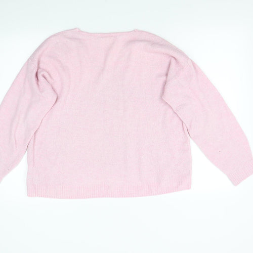 H&M Womens Pink   Pullover Jumper Size M