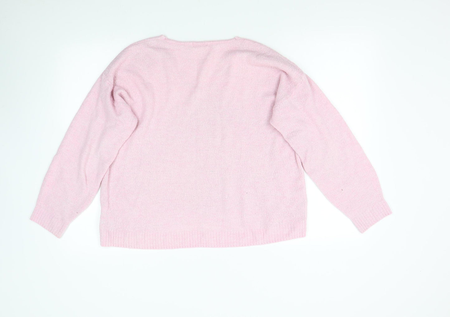 H&M Womens Pink   Pullover Jumper Size M