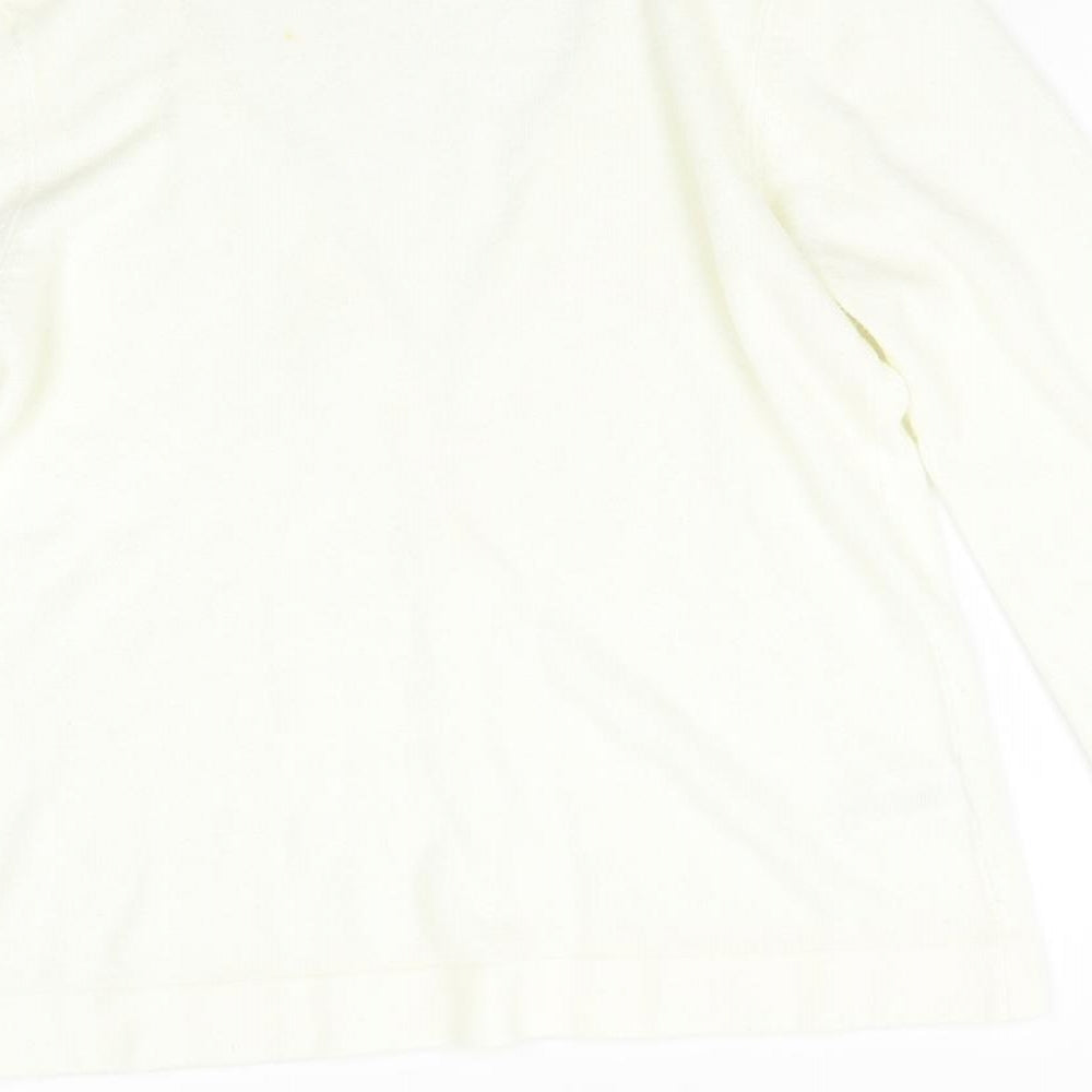 Papaya Womens Ivory  Knit Cardigan Jumper Size 12