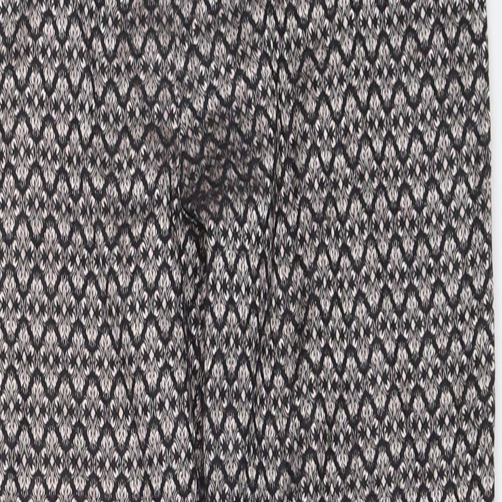 ELGO Womens Black   Capri Trousers Size 42 L28 in