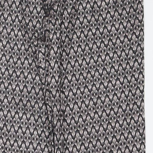 ELGO Womens Black   Capri Trousers Size 42 L28 in