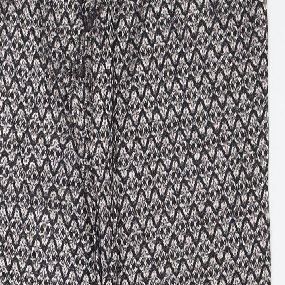 ELGO Womens Black   Capri Trousers Size 42 L28 in