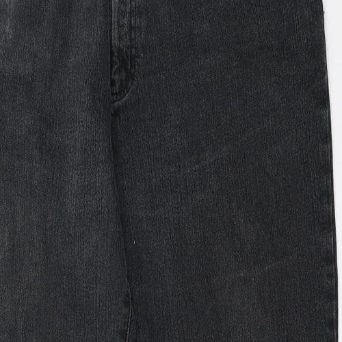 Blue Fashion Womens Black   Straight Jeans Size 36 in L28.5 in
