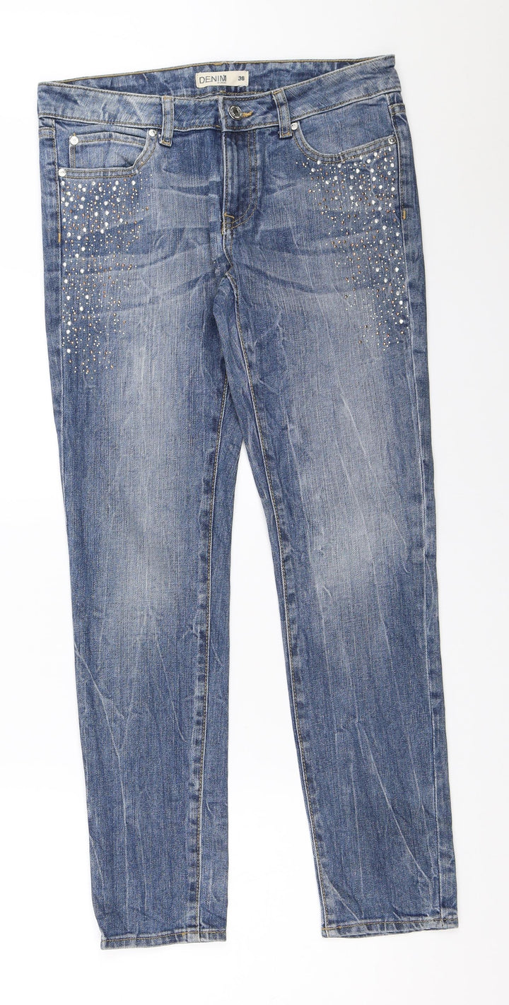 Lindex Womens Blue   Skinny Jeans Size 36 L28.5 in