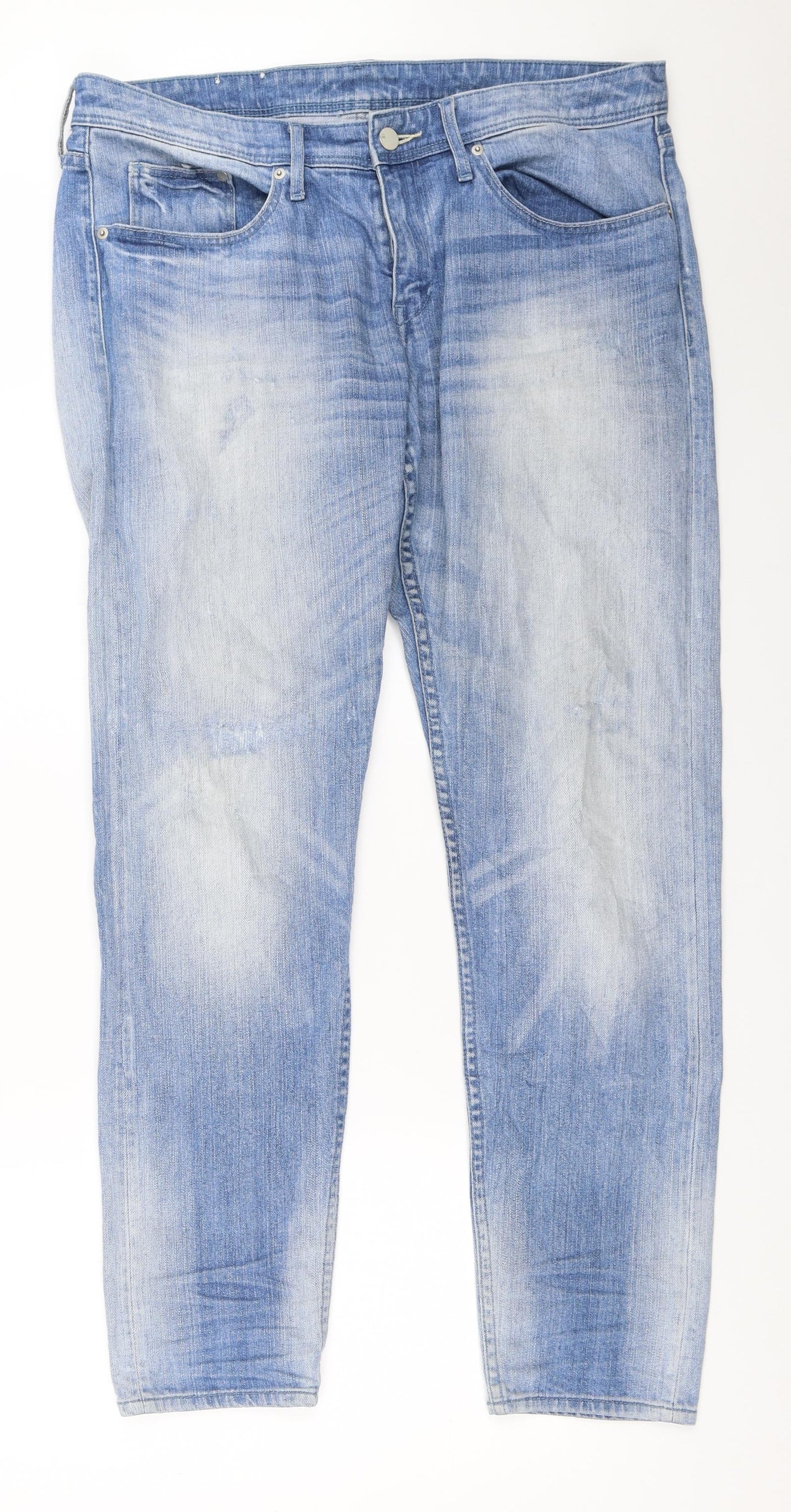 H&M Womens Blue   Boyfriend Jeans Size 30 in L32 in