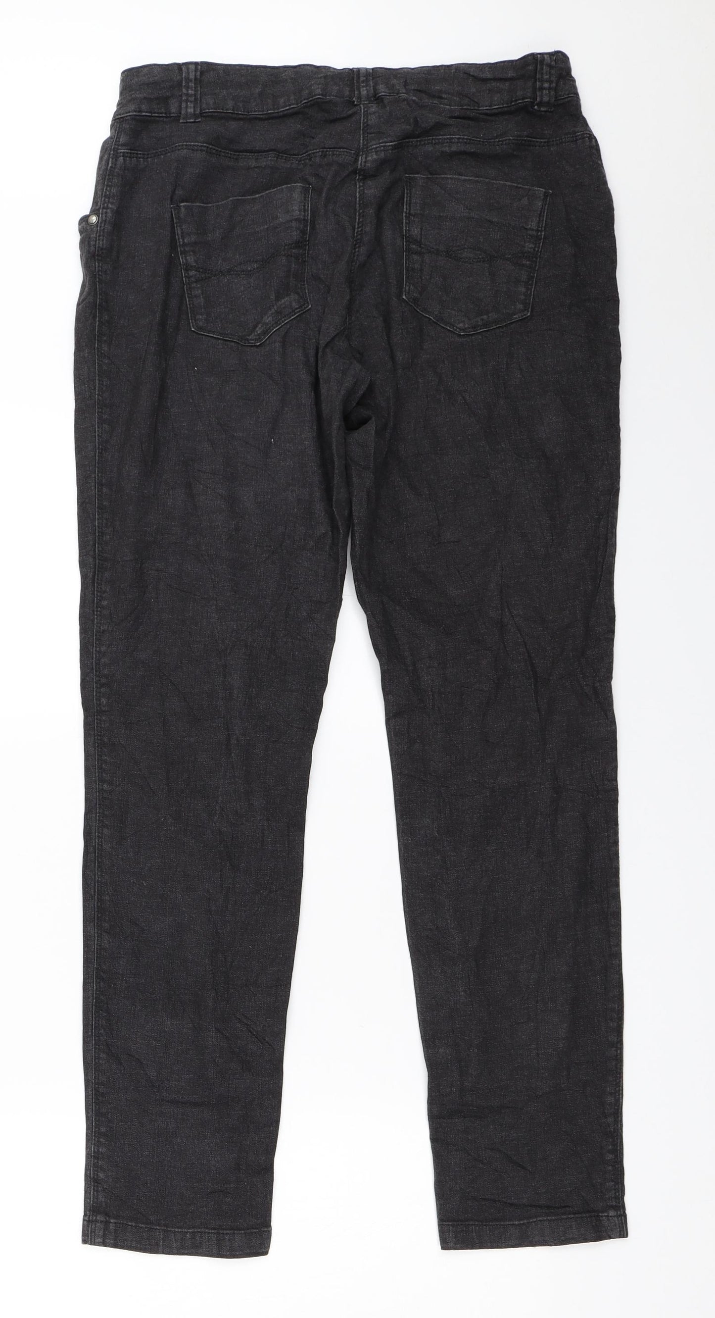 George Boys Black   Straight Jeans Size 13-14 Years