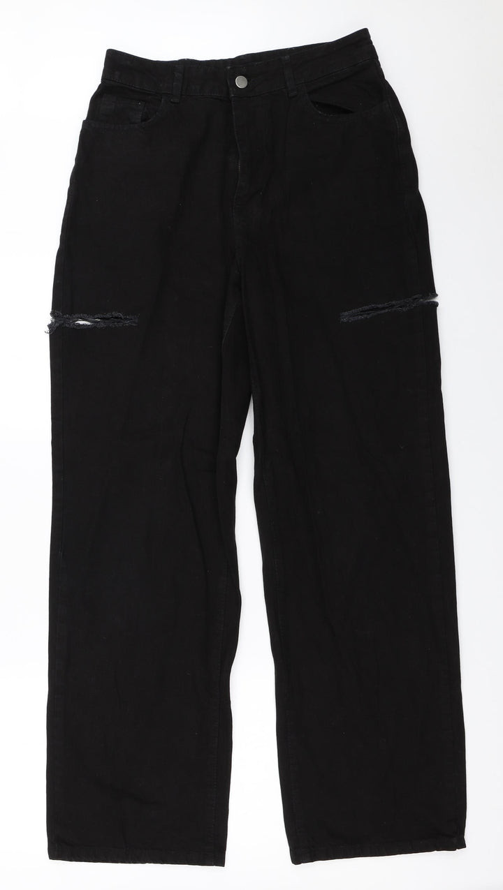 Preworn Womens Black Straight Jeans Size 28 in L31 in