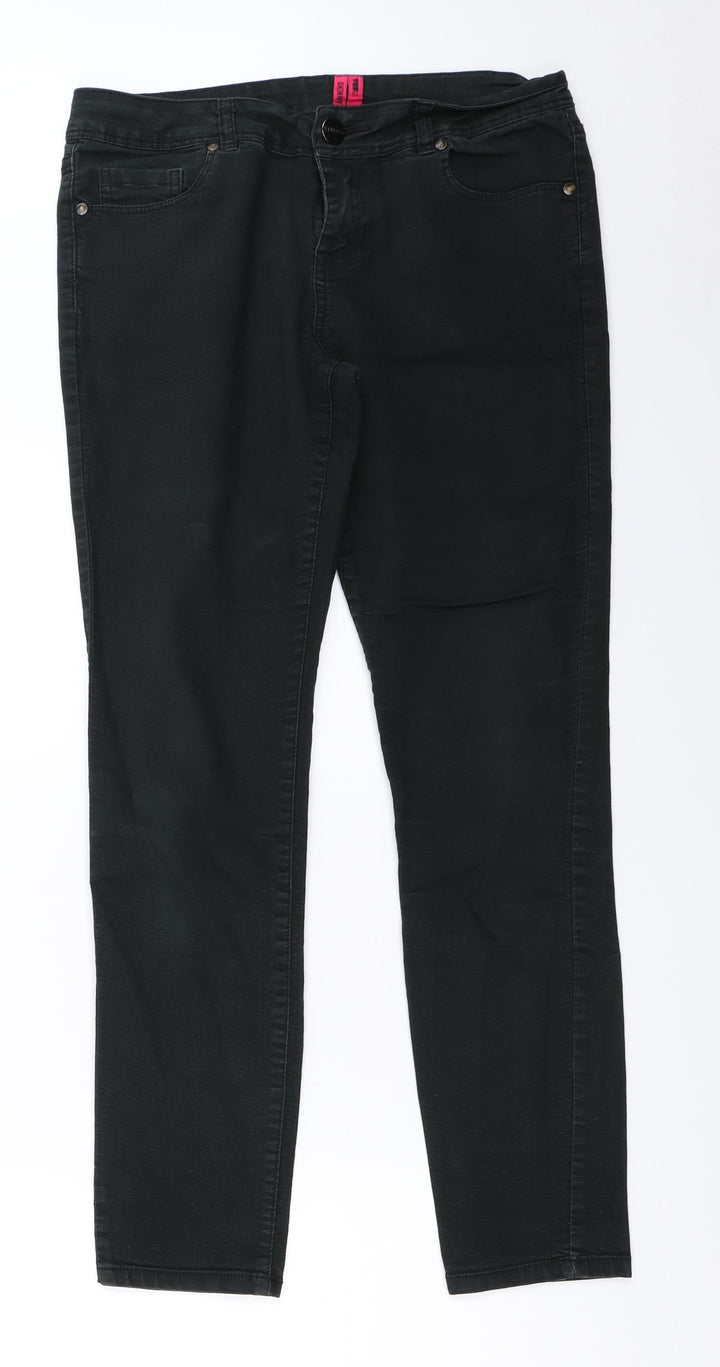 YesYes Womens Black Skinny Jeans Size 10 L28 in