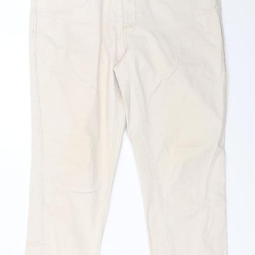 Encuentro Womens Beige   Cropped Jeans Size 40 L23 in