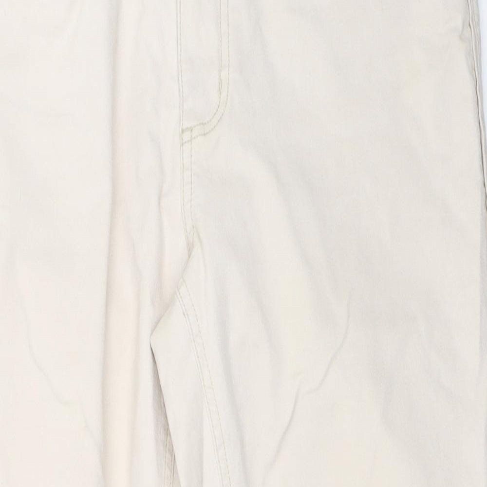 Encuentro Womens Beige   Cropped Jeans Size 40 L23 in