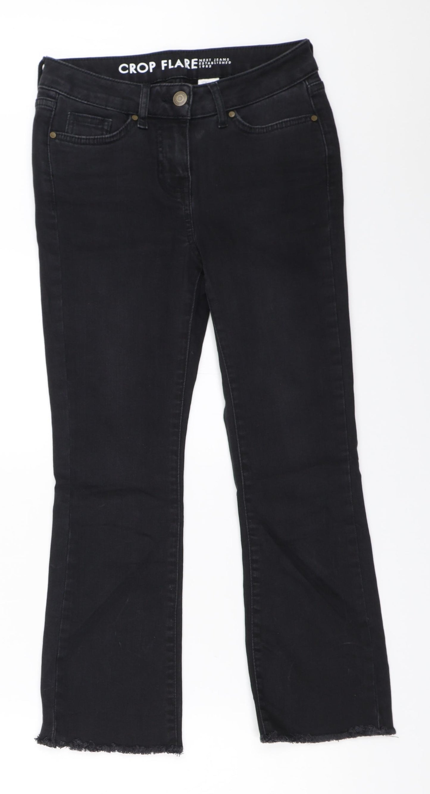 NEXT Womens Black   Cropped Jeans Size 6 L24 in