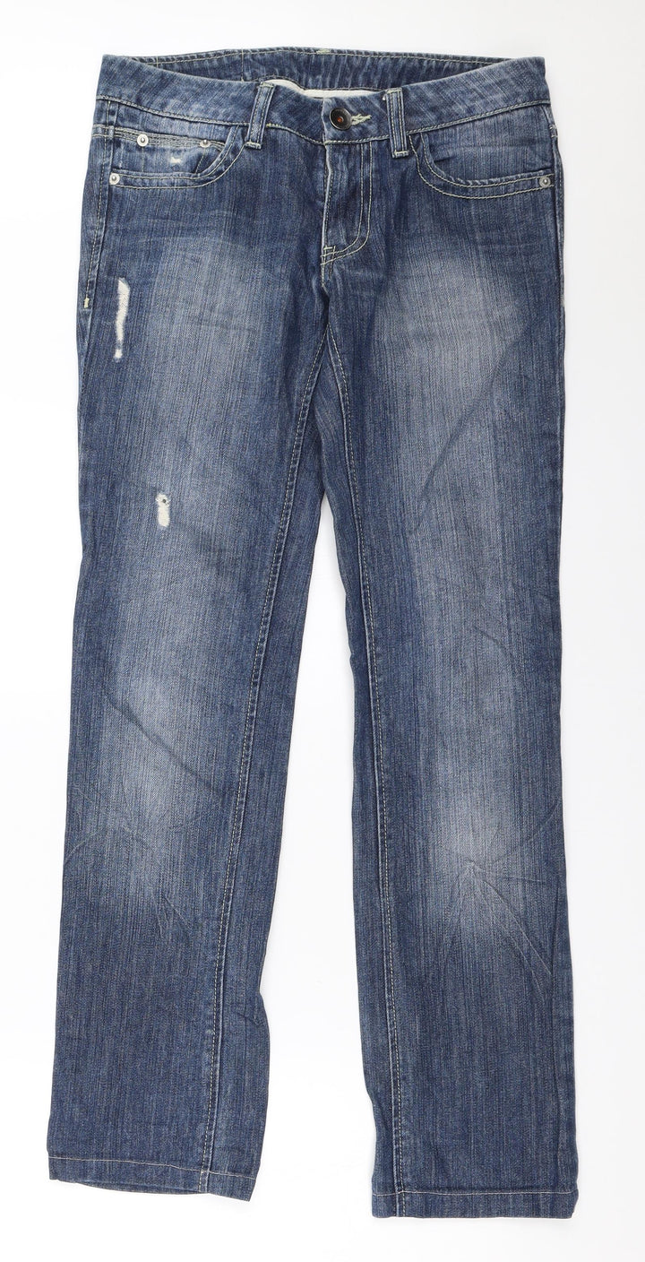 United Colors of Benetton Womens Blue Straight Jeans Size 40 L30.5 in