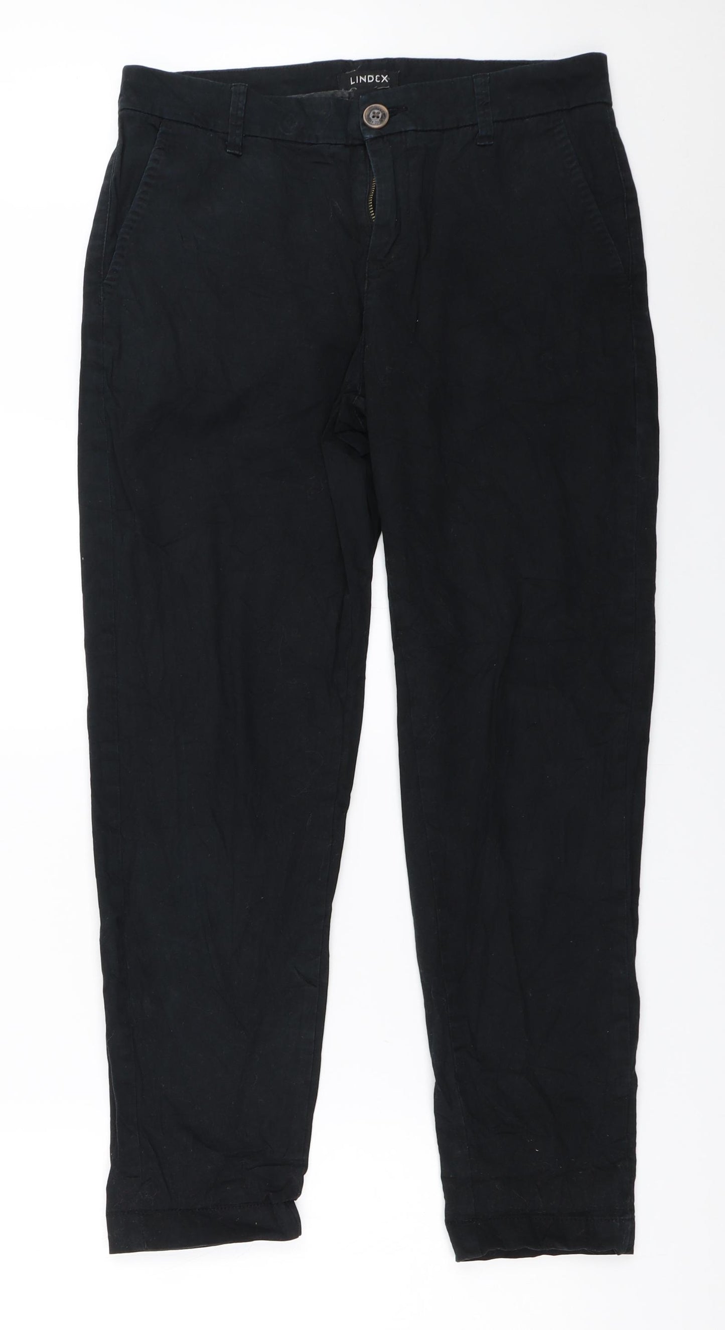 Lindex Womens Black   Chino Trousers Size 36 L27 in