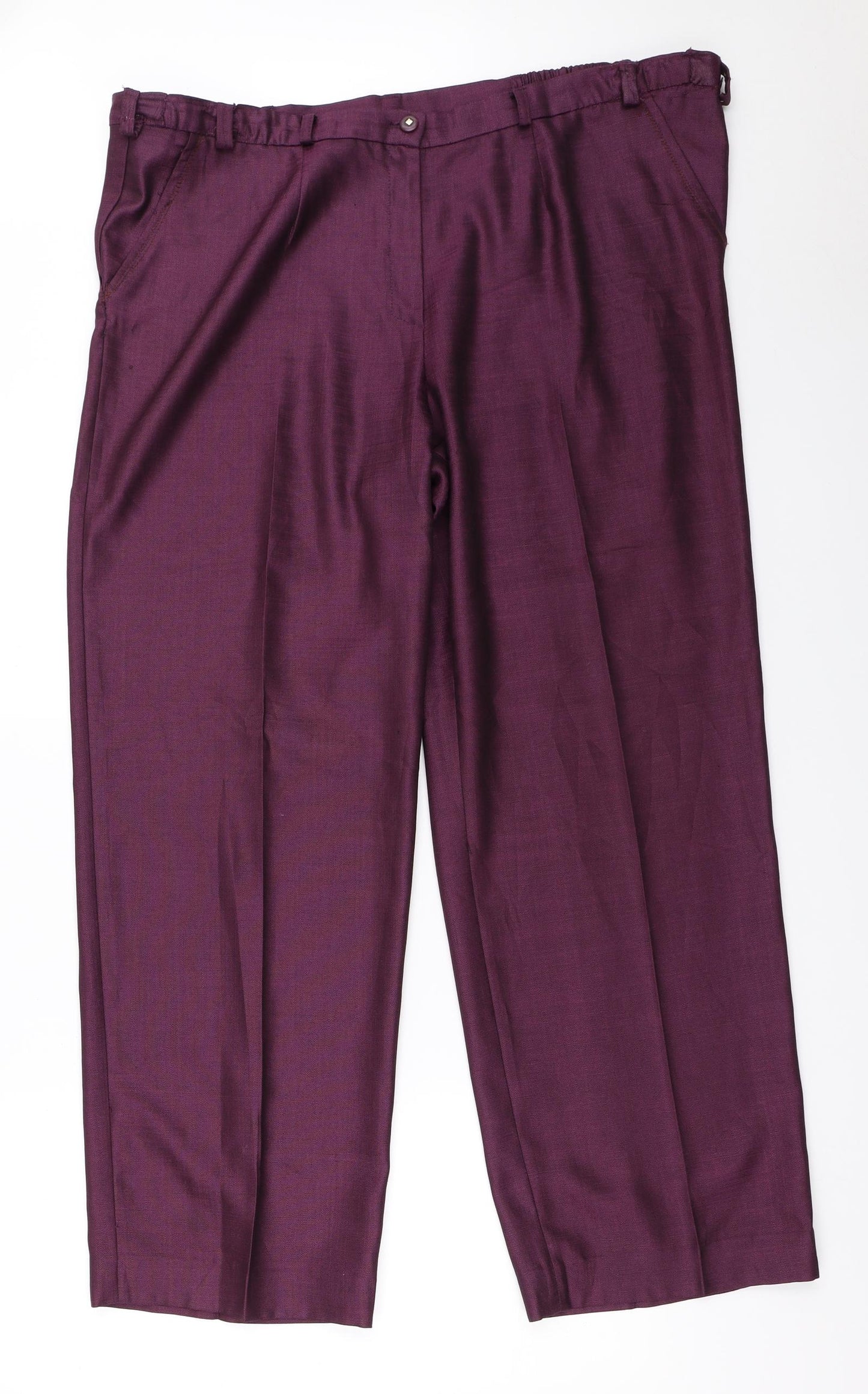 Avalon Womens Purple   Trousers  Size 16 L29 in