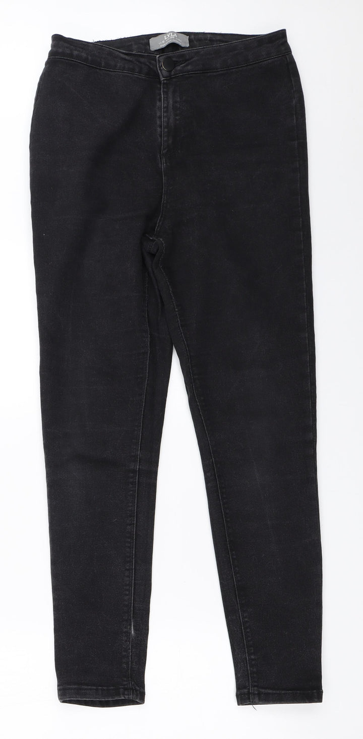 Dorothy Perkins Womens Black Skinny Jeans Size 10 L27.5 in