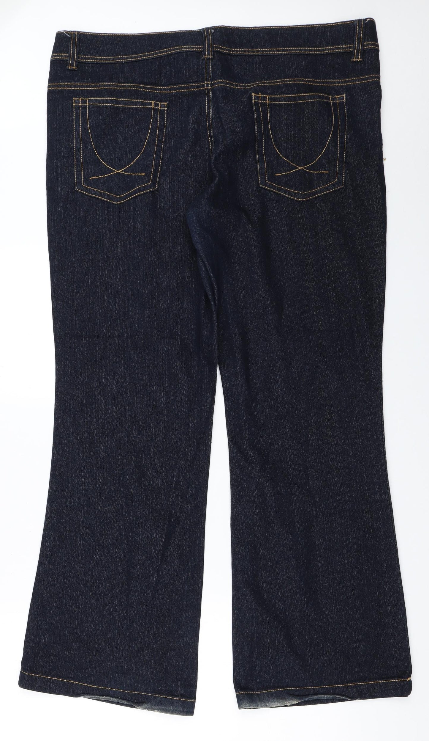 Primark Womens Blue   Bootcut Jeans Size 18 L31.5 in