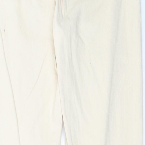 Kley Womens Ivory   Straight Jeans Size 8 L26.5 in