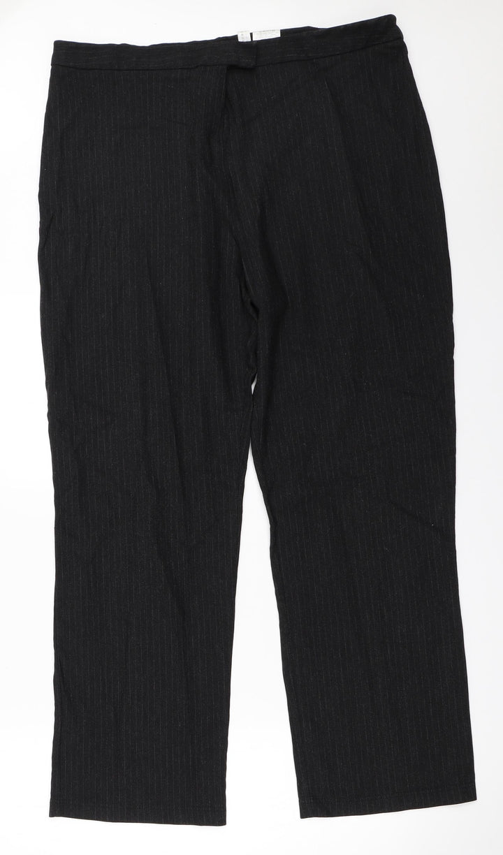 Yessica Womens Black Trousers Size 20 L28.5 in