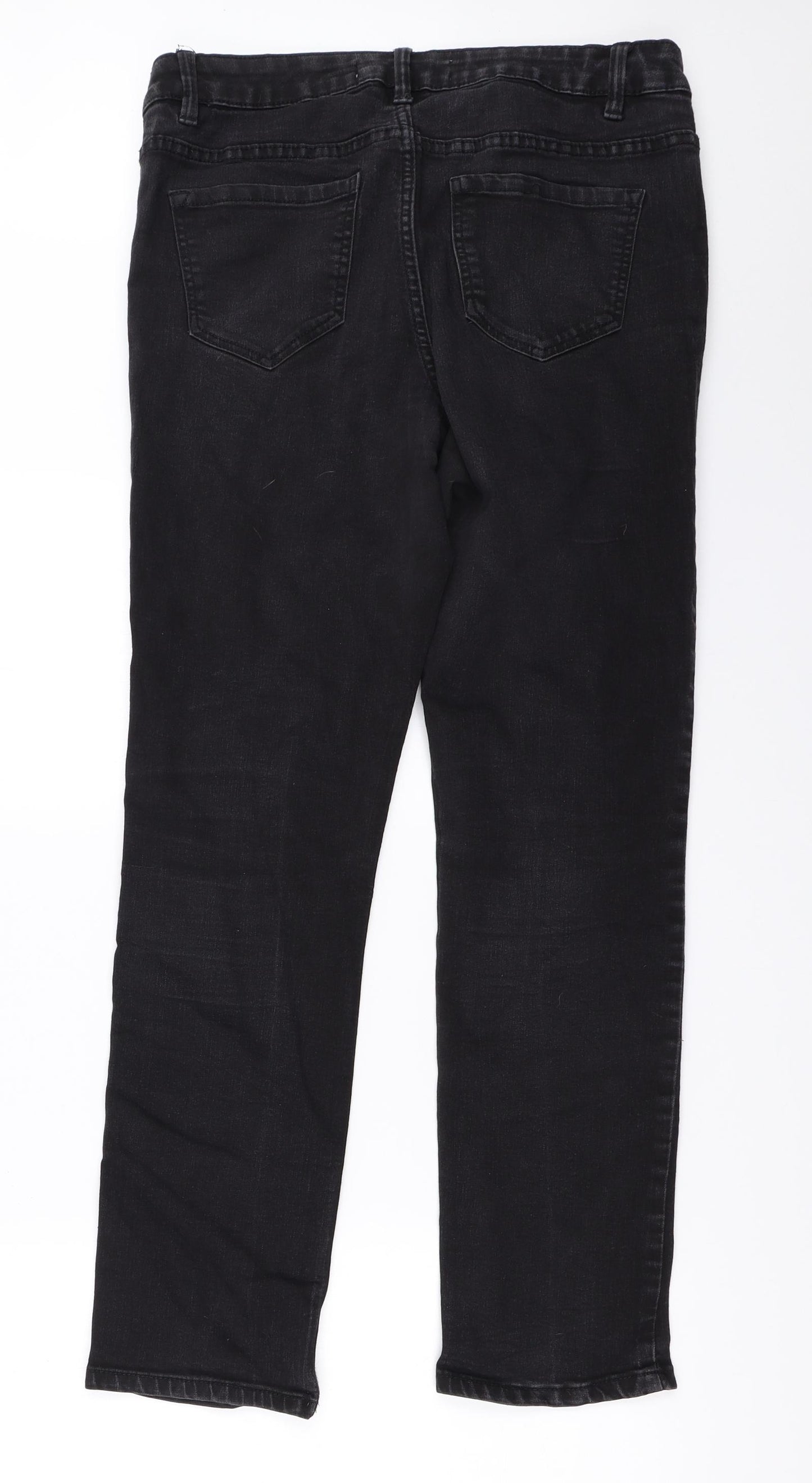 George Womens Black   Straight Jeans Size 14 L29 in