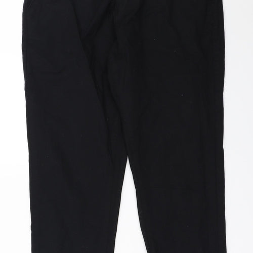 H&M Womens Black   Capri Trousers Size 44 L25 in