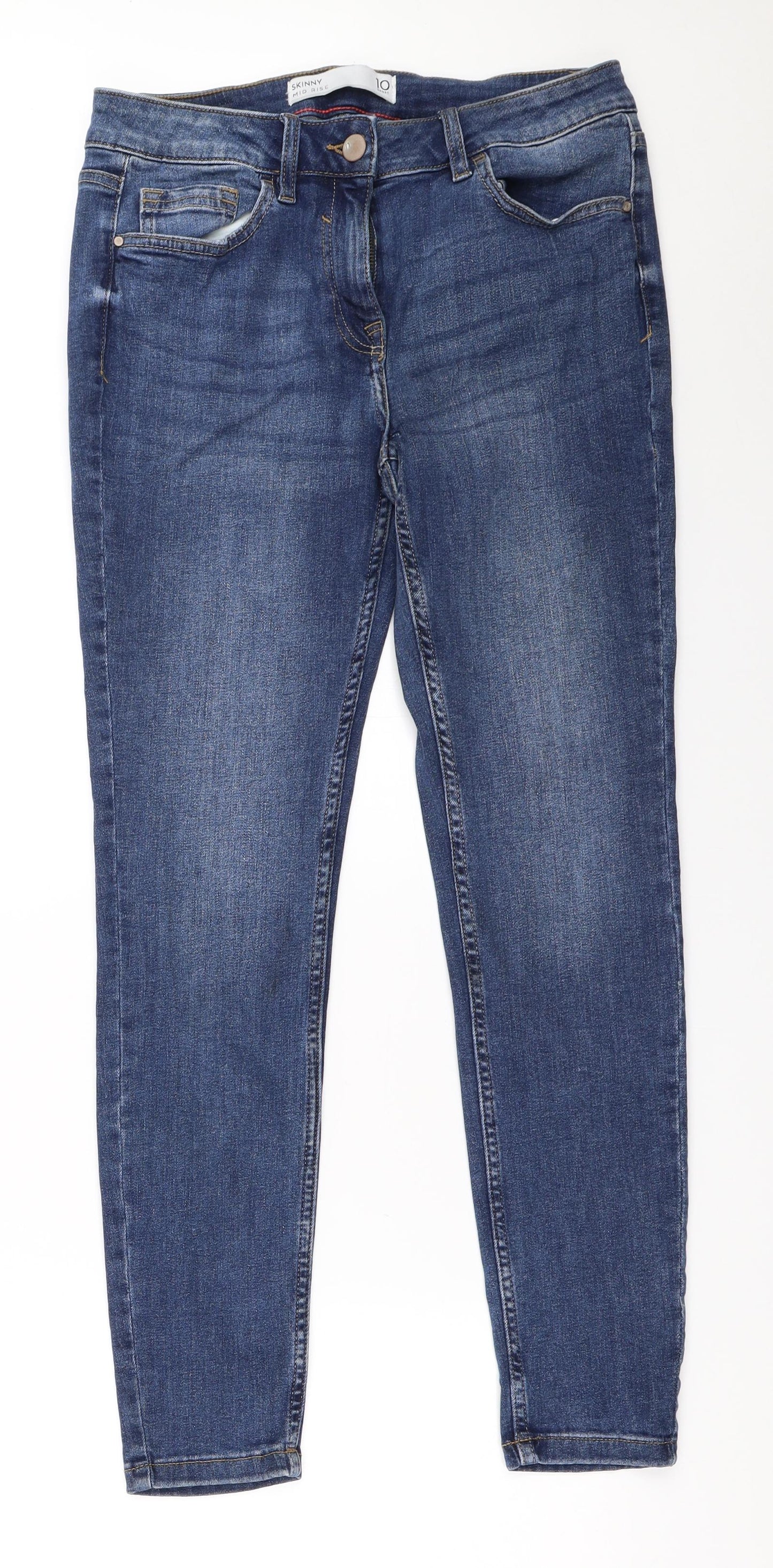 NEXT Womens Blue   Skinny Jeans Size 10 L29 in