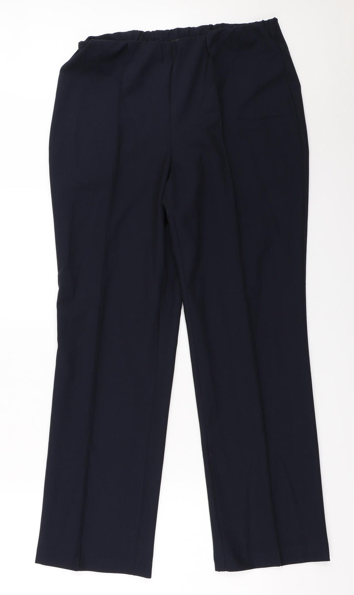 Bonmarché Womens Blue Trousers Size 12 L29.5 in