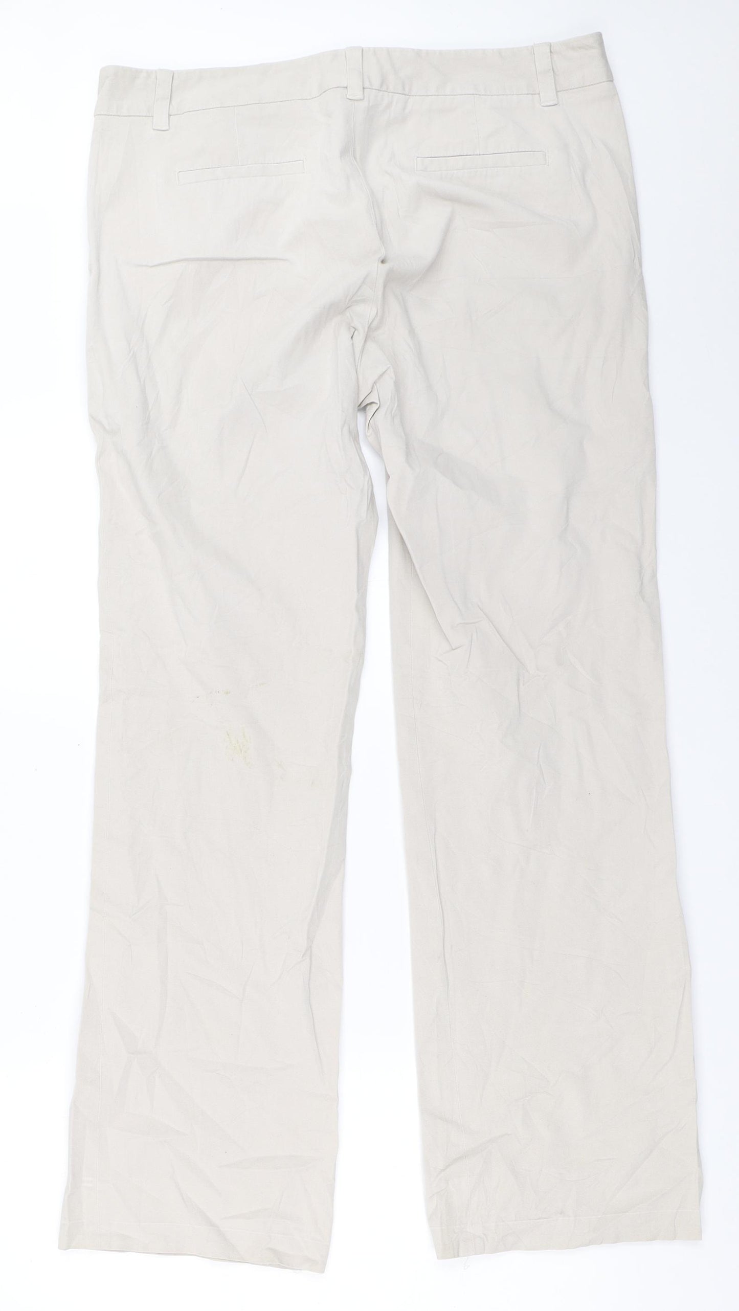 Preworn Womens Beige   Trousers  Size 10 L31.5 in