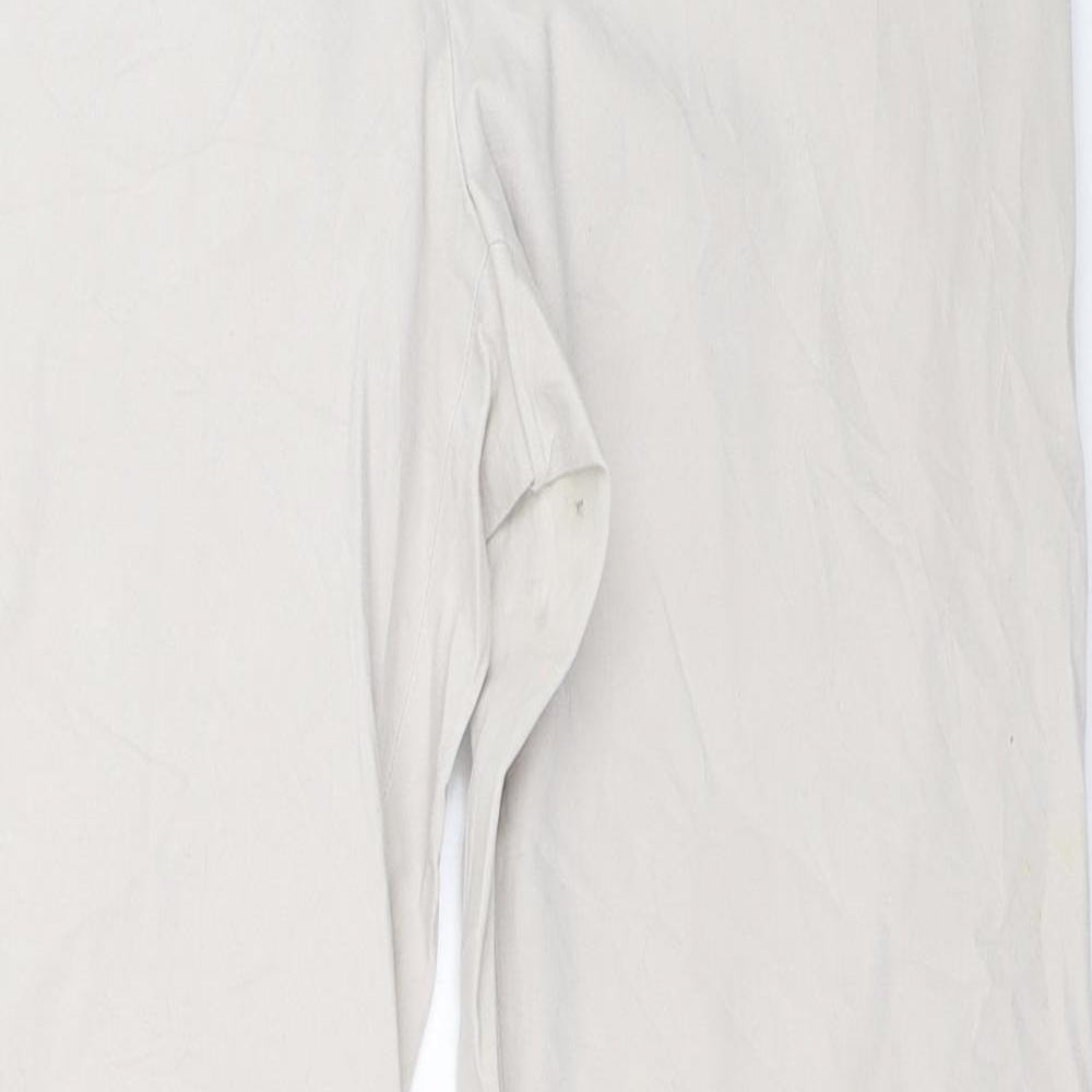 Preworn Womens Beige   Trousers  Size 10 L31.5 in