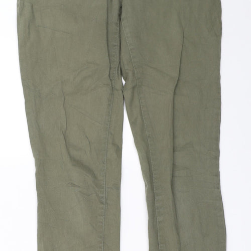 H&M Womens Green   Skinny Jeans Size 38 L30.5 in