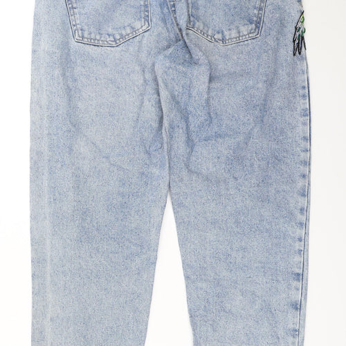 Bershka Womens Blue   Mom Jeans Size 40 L26.5 in