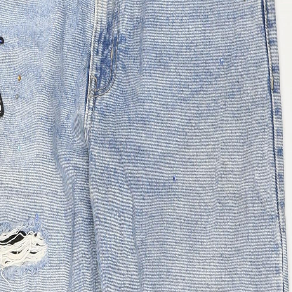 Bershka Womens Blue   Mom Jeans Size 40 L26.5 in