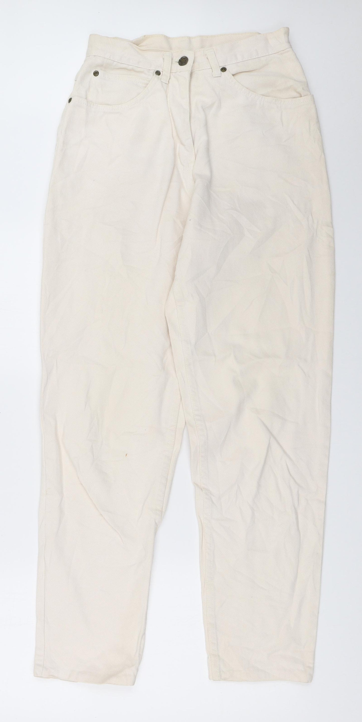 Preworn Womens Ivory   Straight Jeans Size 36 L30.5 in
